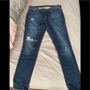 J Brand distressed girlfriend jeans